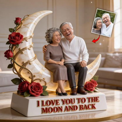 Old Couple Gift - Personalized Couple Custom Shaped Acrylic Plaque