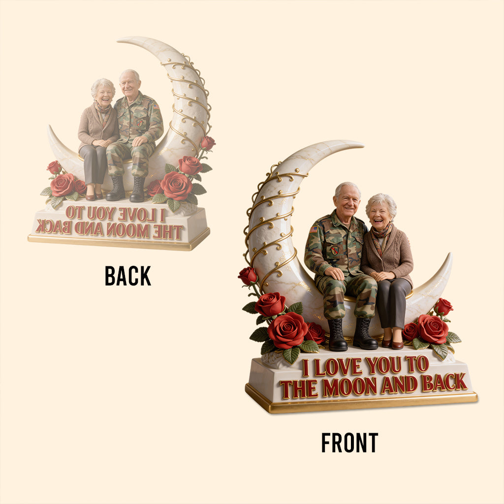 Old Couple Gift - Personalized Couple Custom Shaped Acrylic Plaque