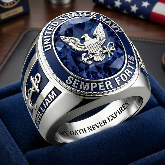 Semper Fortis - Personalized Veteran Signet Ring