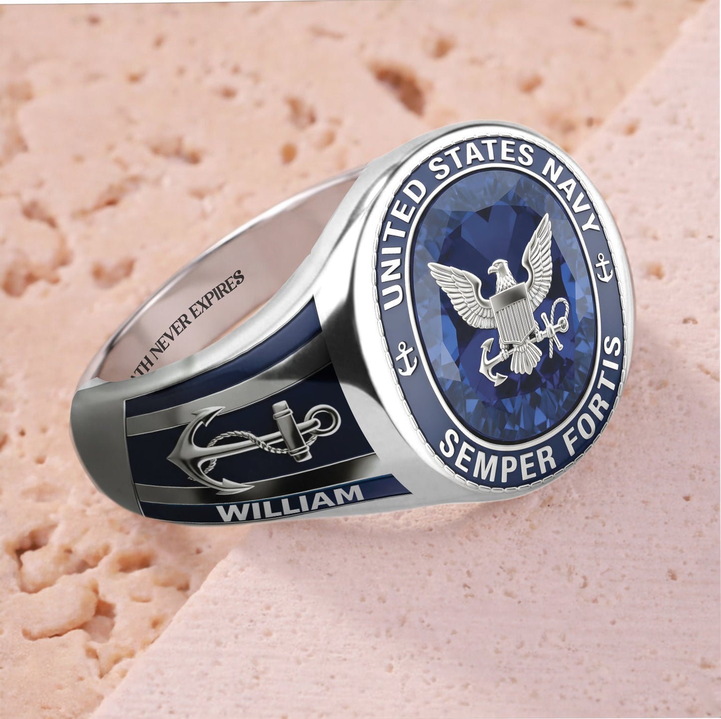 Semper Fortis - Personalized Veteran Signet Ring