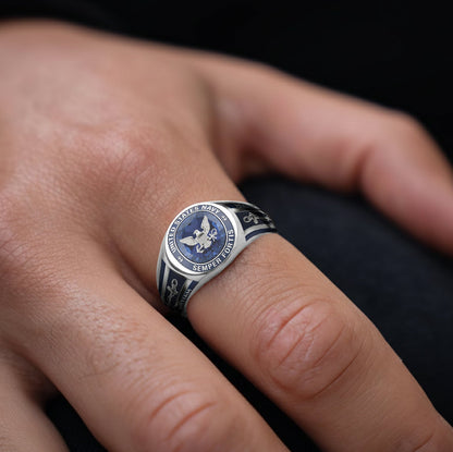 Semper Fortis - Personalized Veteran Signet Ring