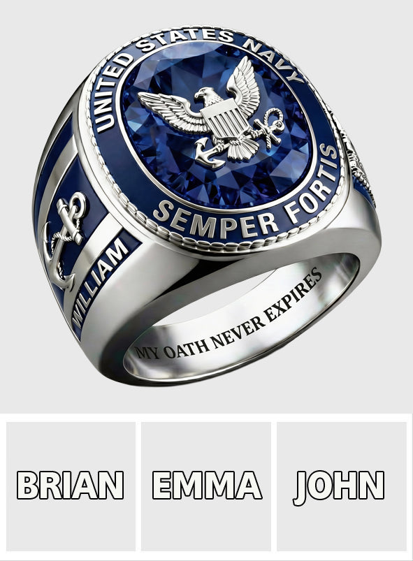 Semper Fortis - Personalized Veteran Signet Ring