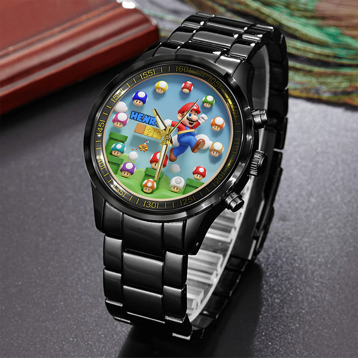 Magic Mushroom - Personalized Super Plumber Hand Watch
