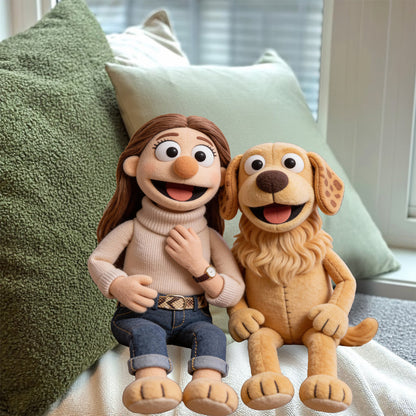 The Muppet Style - Personalized Faux Fur Shaped Pillow