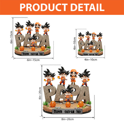 Best Dad Ever - Personalized Seven Balls Custom Shaped Acrylic Plaque