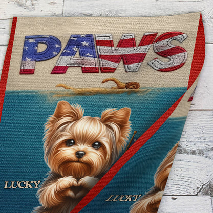 Paws - Personalized Dog Garden Flag