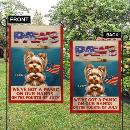 Paws - Personalized Dog Garden Flag