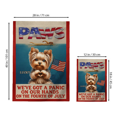 Paws - Personalized Dog Garden Flag