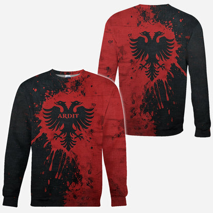 Proud Albania - Personalized Expats All Over Shirt