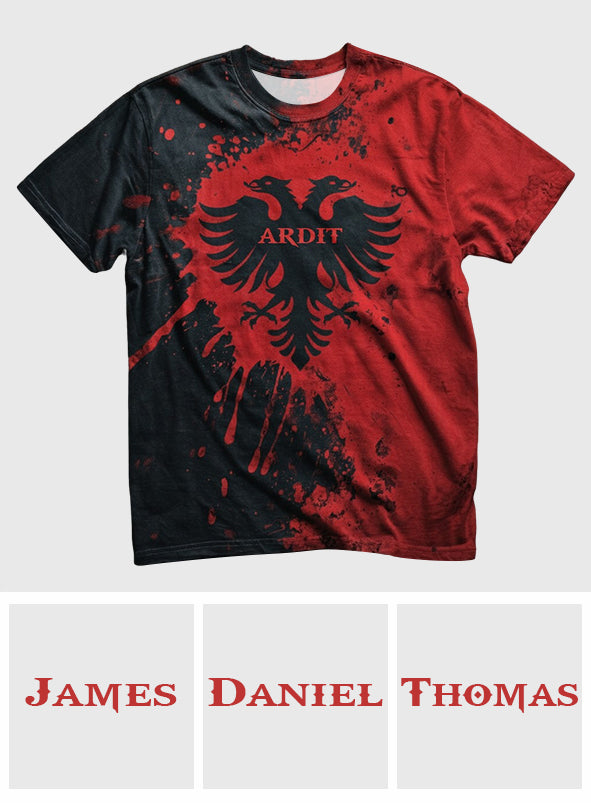 Proud Albania - Personalized Expats All Over Shirt
