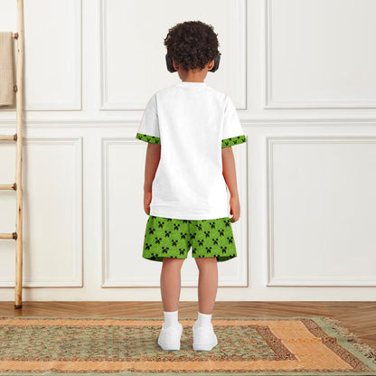 Bruh We Back - Personalized Block World Kid T-shirt & Shorts