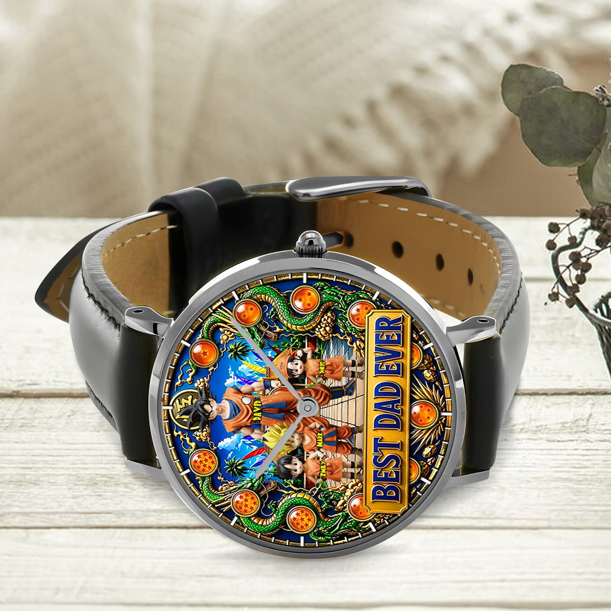 Super Dad - Personalized Seven Balls Hand Watch