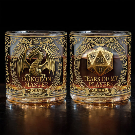 Dungeon Master - Personalized RPG Whiskey Glass