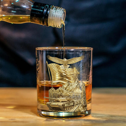 Veteran Day - Personalized Veteran Whiskey Decanter Set