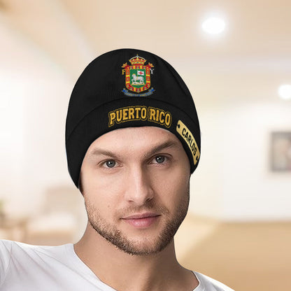 Proud Puerto Rico - Personalized Expats Beanie Hat