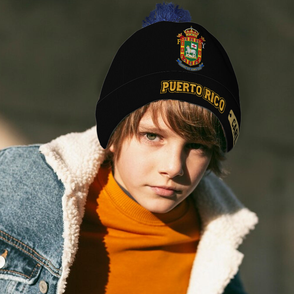 Proud Puerto Rico - Personalized Expats Beanie Hat