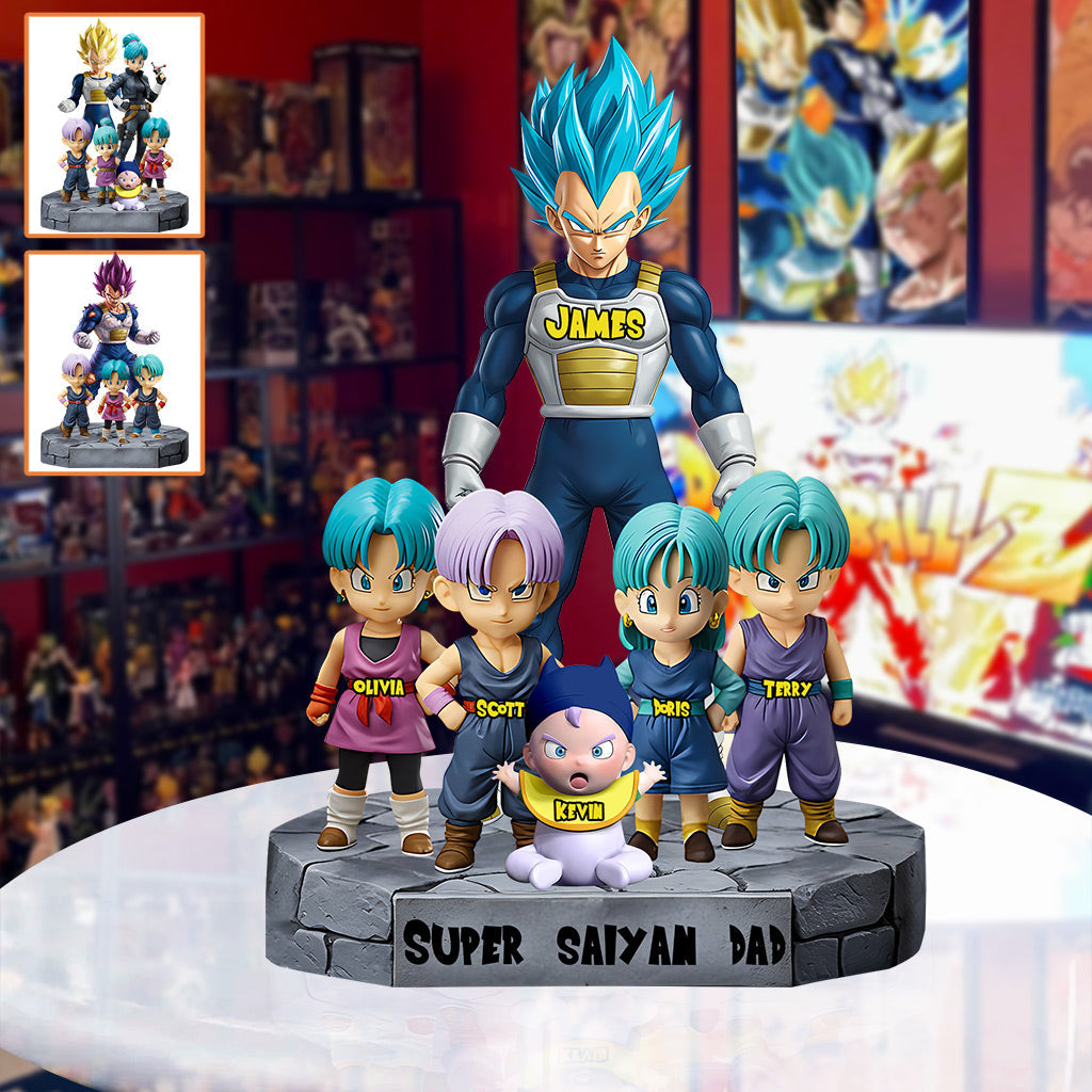 Brave Dad - Personalized Seven Balls Custom Shaped Acrylic Plaque