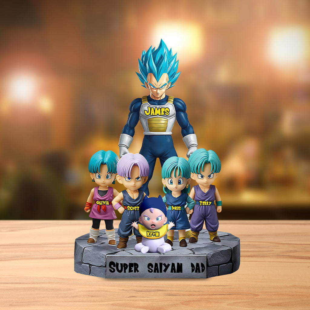 Brave Dad - Personalized Seven Balls Custom Shaped Acrylic Plaque