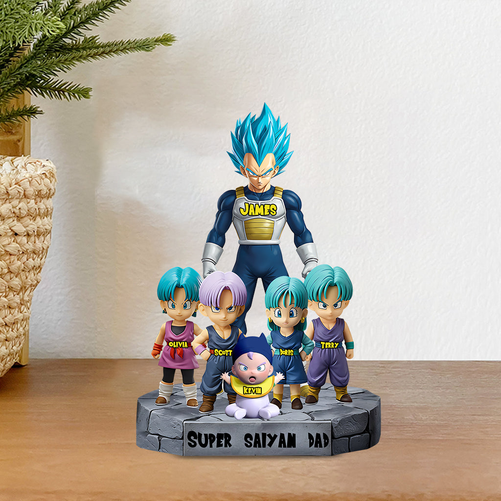 Brave Dad - Personalized Seven Balls Custom Shaped Acrylic Plaque