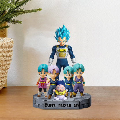 Brave Dad - Personalized Seven Balls Custom Shaped Acrylic Plaque