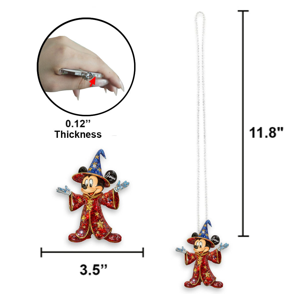 Cute Mouse Ears - Personalized Mouse Transparent Car Ornament