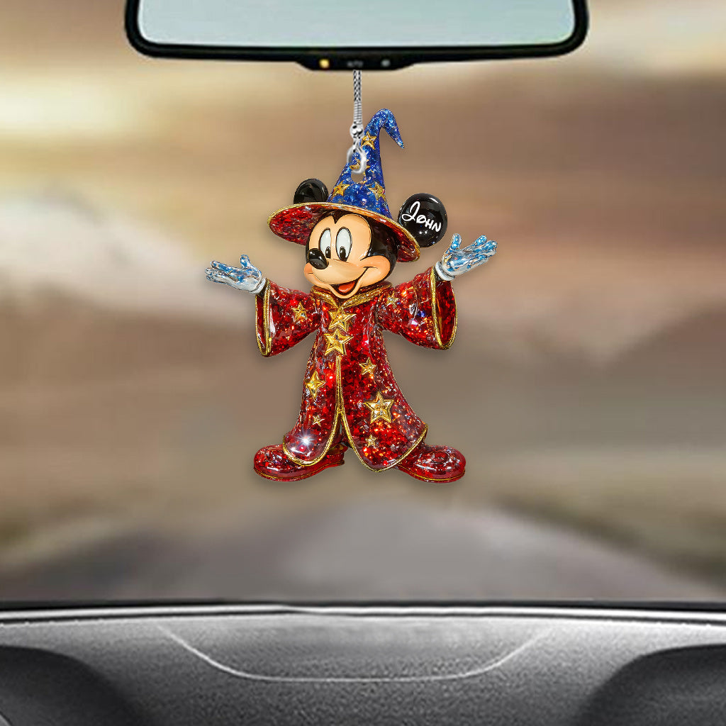 Cute Mouse Ears - Personalized Mouse Transparent Car Ornament