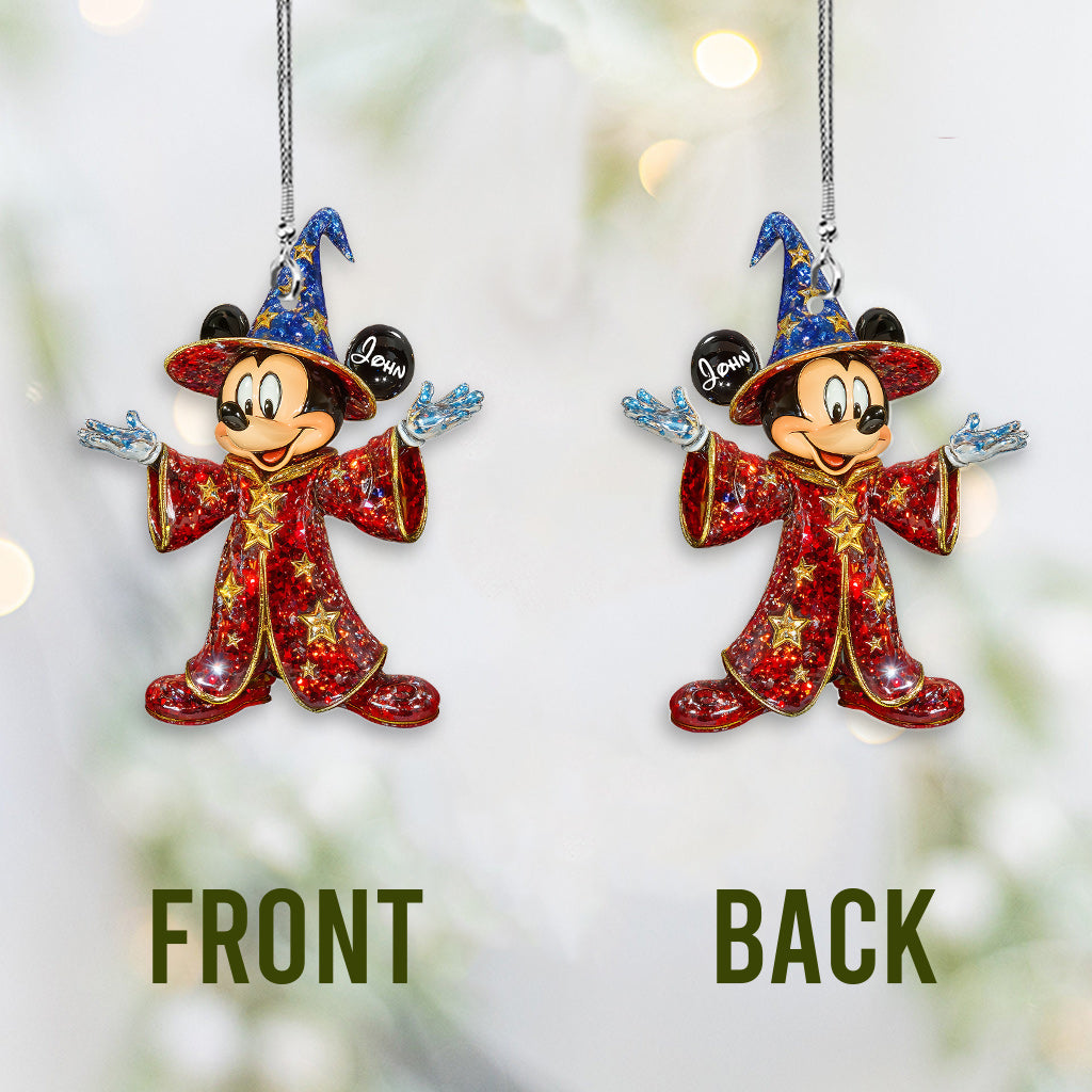 Cute Mouse Ears - Personalized Mouse Transparent Car Ornament