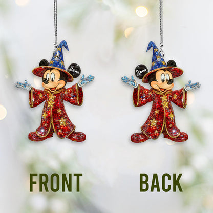 Cute Mouse Ears - Personalized Mouse Transparent Car Ornament