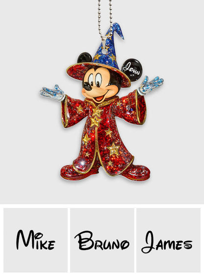 Cute Mouse Ears - Personalized Mouse Transparent Car Ornament