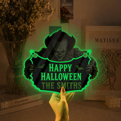 Scary Halloween - Personalized Horror Character Luminous Acrylic Sign