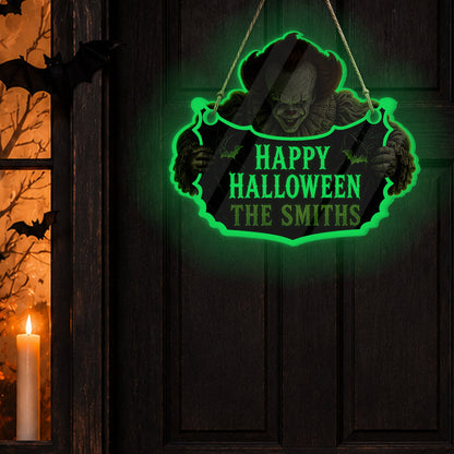 Scary Halloween - Personalized Horror Character Luminous Acrylic Sign