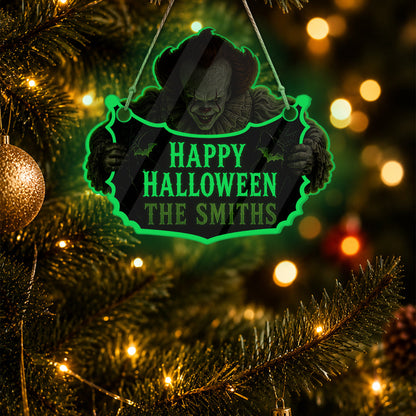 Scary Halloween - Personalized Horror Character Luminous Acrylic Sign