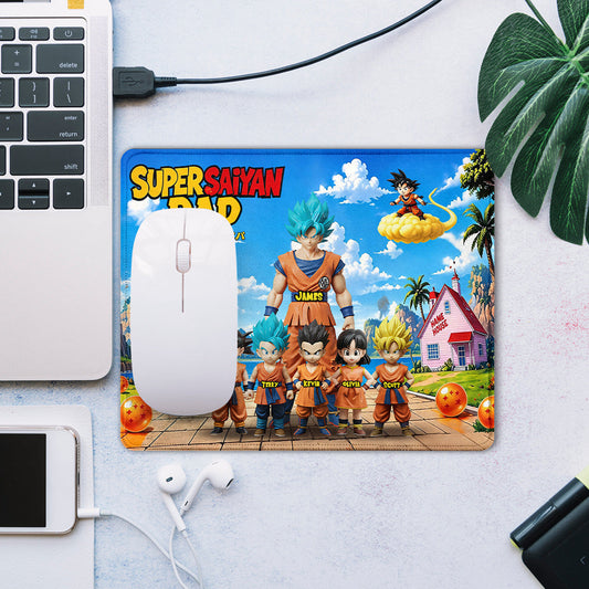 Strong Papa - Personalized Seven Balls Mouse Pad
