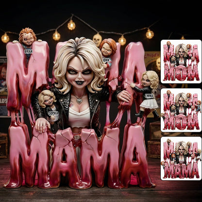Creepy Horror Mom - Personalized Horror Character Custom Shaped Acrylic Plaque