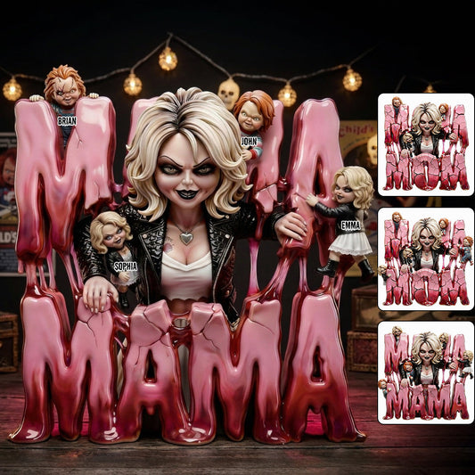 Creepy Horror Mom - Personalized Horror Character Custom Shaped Acrylic Plaque