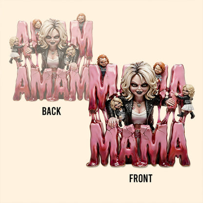 Creepy Horror Mom - Personalized Horror Character Custom Shaped Acrylic Plaque