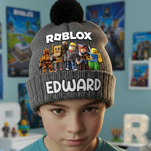 Role Play Game - Personalized 3D Gaming Beanie Hat