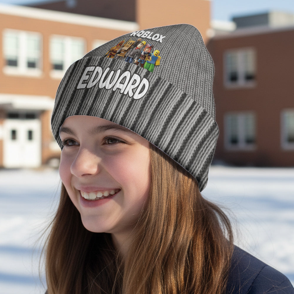 Role Play Game - Personalized 3D Gaming Beanie Hat