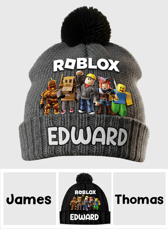 Role Play Game - Personalized 3D Gaming Beanie Hat