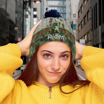 Pixel Winter - Personalized Kid Beanie Hat