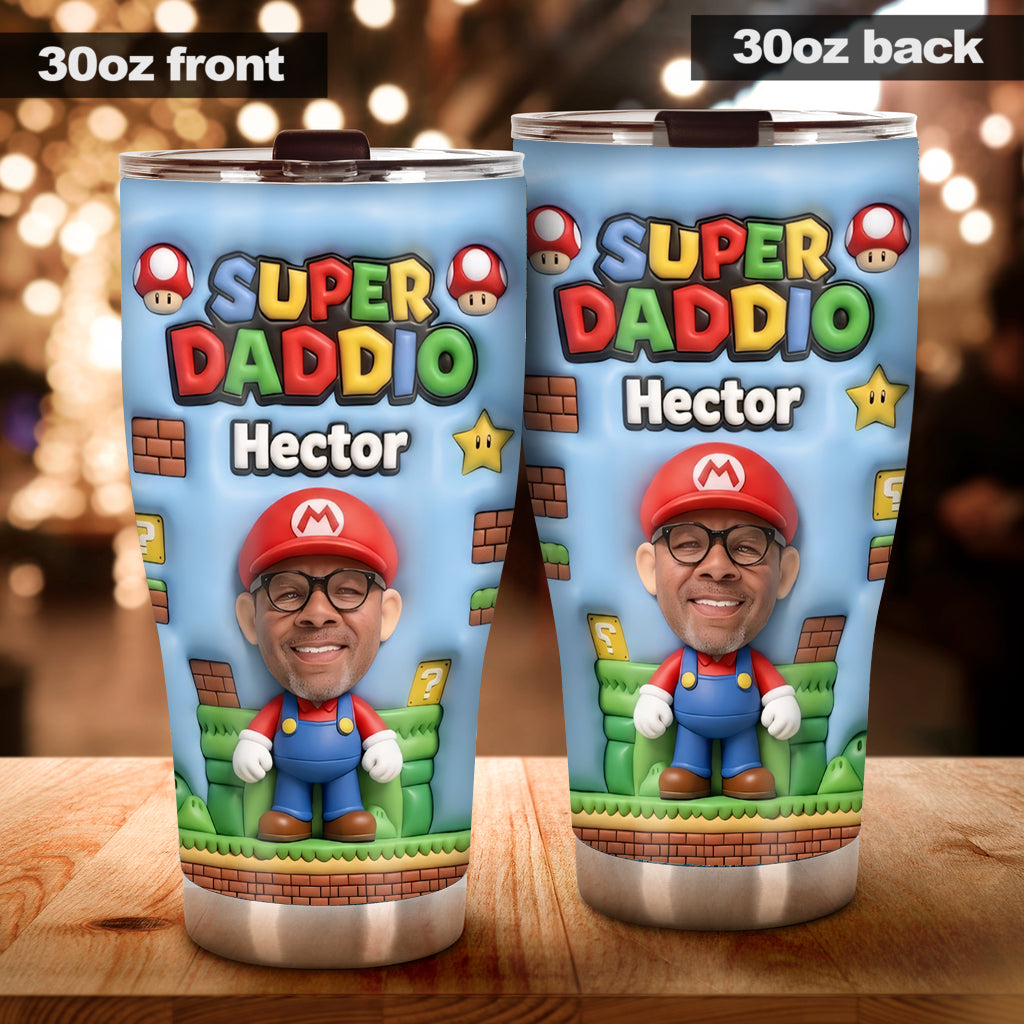 Super Daddio - Personalized Super Plumber Tumbler