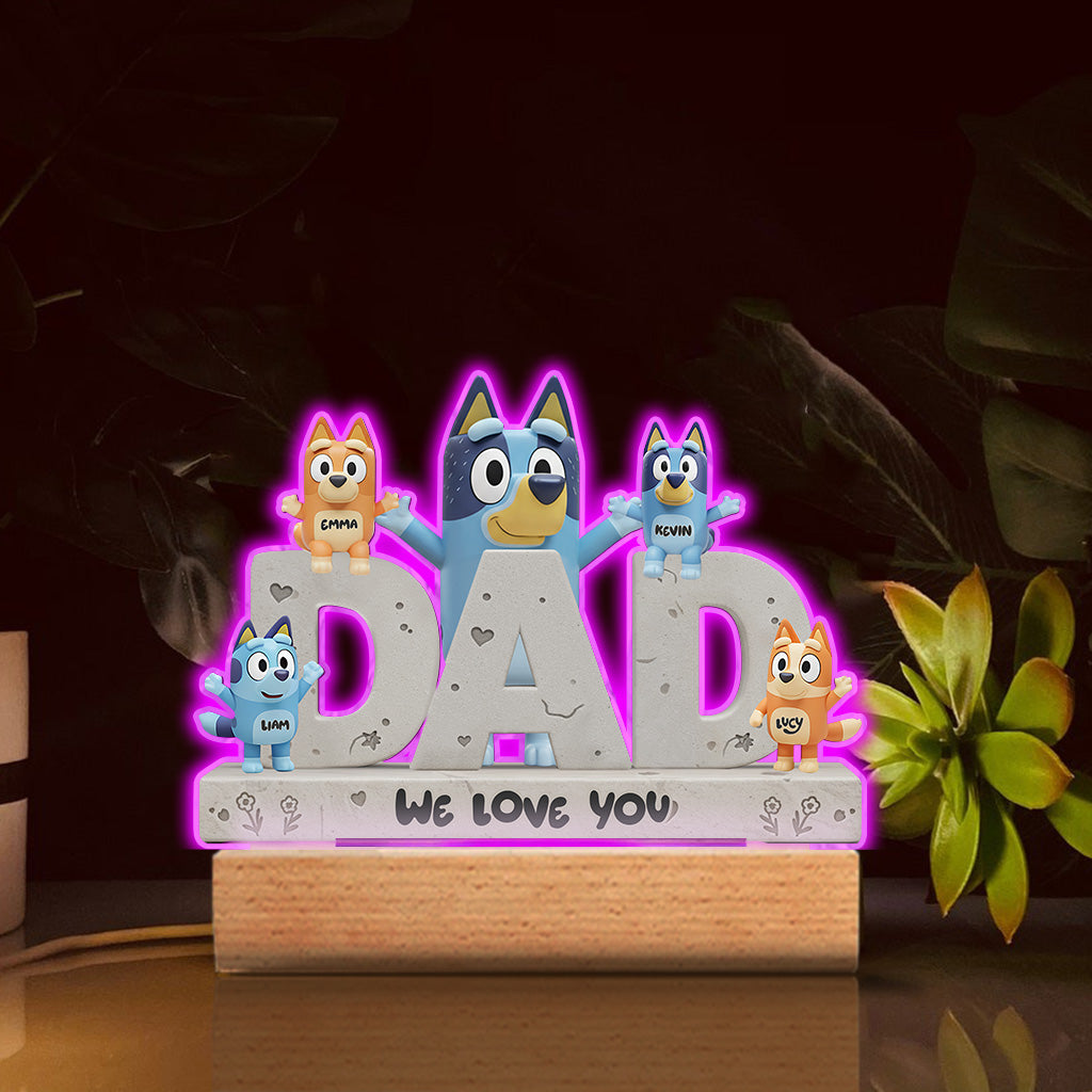 Best Dad Ever - Personalized Father Custom Shaped Acrylic Plaque