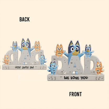 Best Dad Ever - Personalized Father Custom Shaped Acrylic Plaque