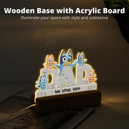 Best Dad Ever - Personalized Father Custom Shaped Acrylic Plaque