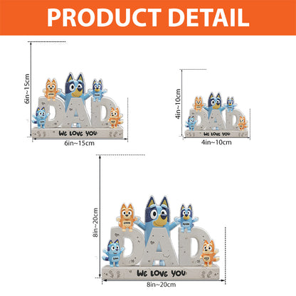 Best Dad Ever - Personalized Father Custom Shaped Acrylic Plaque