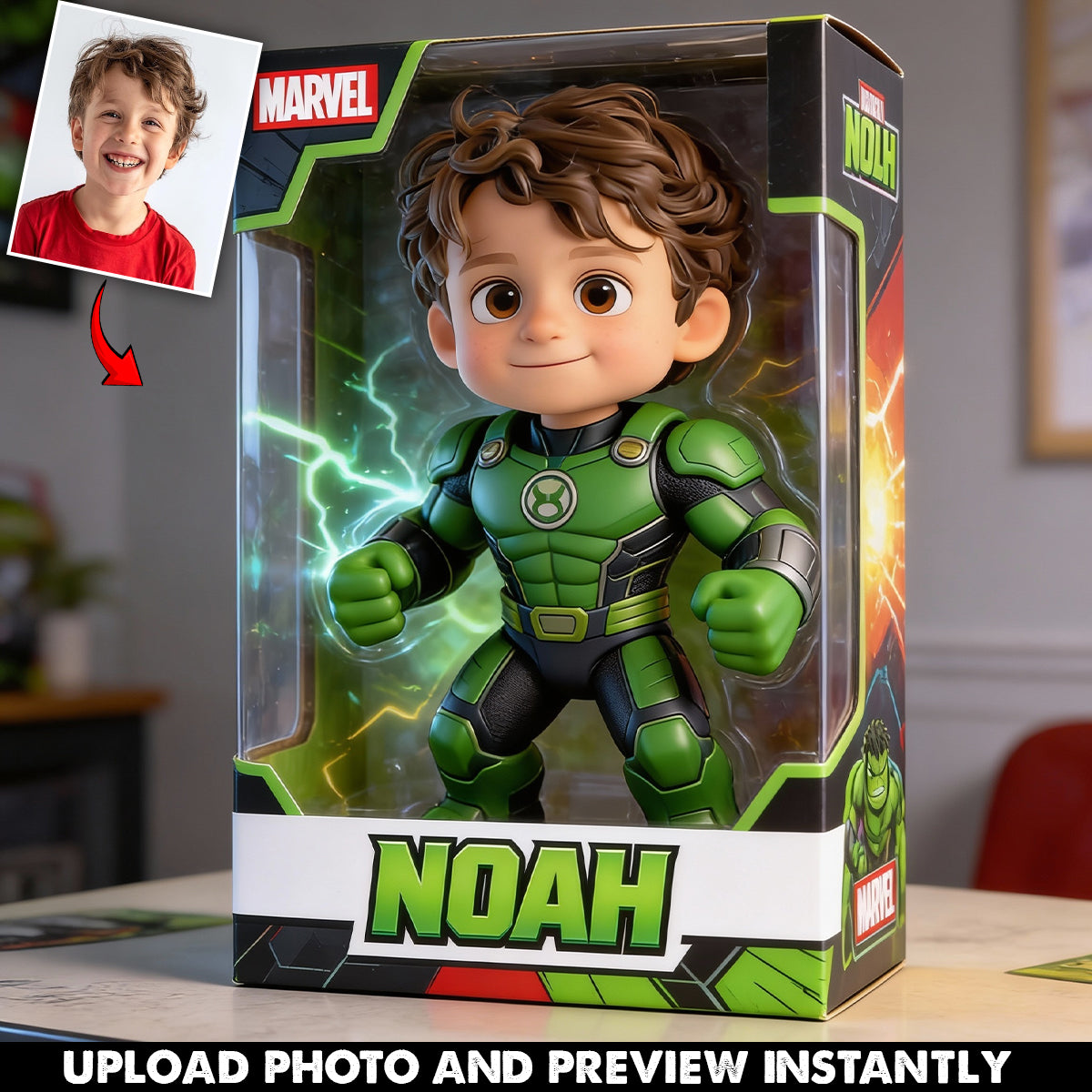 Custom Any Photo Superheroes - Personalized Marvelous Universe Custom Shaped Acrylic Plaque