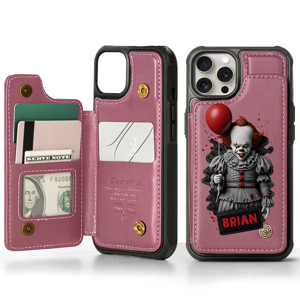 Scary Halloween - Personalized Horror Character Wallet Phone Case