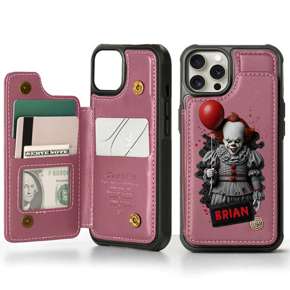 Scary Halloween - Personalized Horror Character Wallet Phone Case