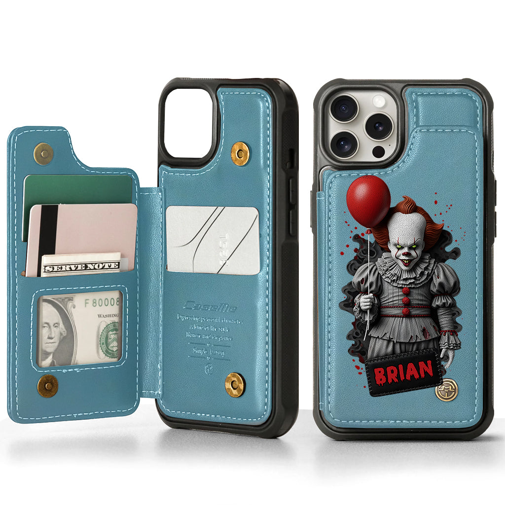 Scary Halloween - Personalized Horror Character Wallet Phone Case