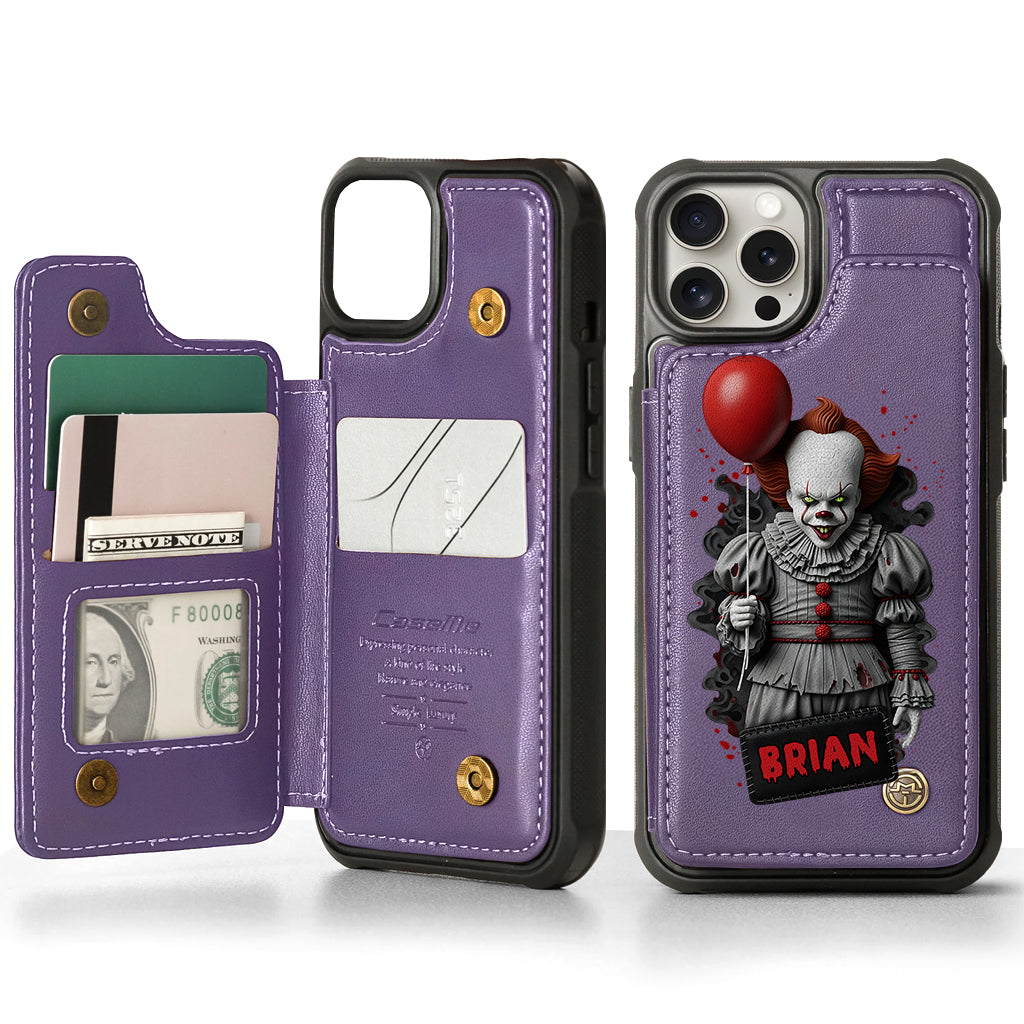 Scary Halloween - Personalized Horror Character Wallet Phone Case